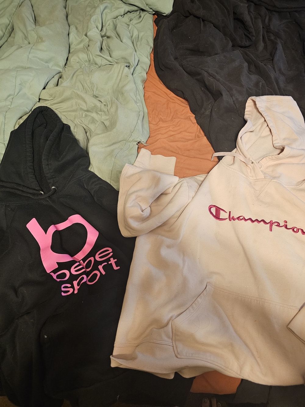 Champion & Bebe Sport Women's Hoodie with Pink Logos